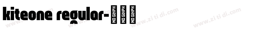 kiteone regular字体转换